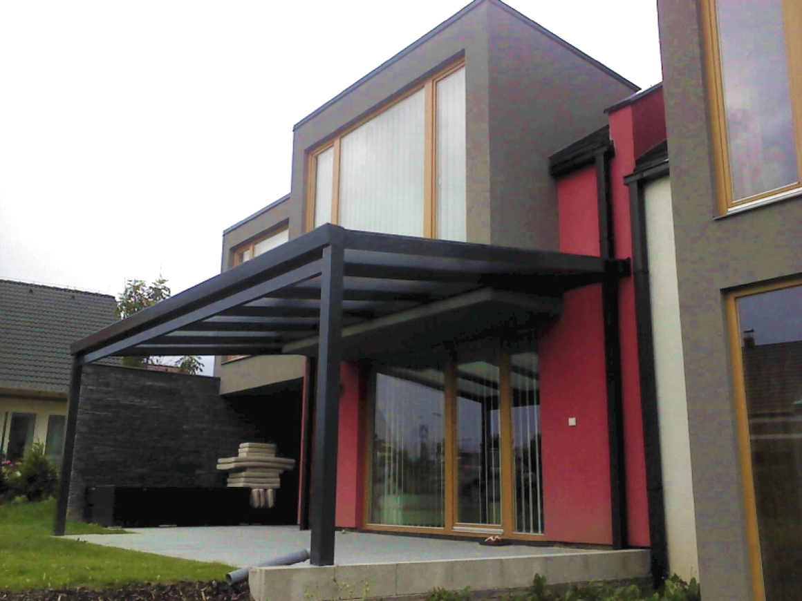 zimní posezení na pergole